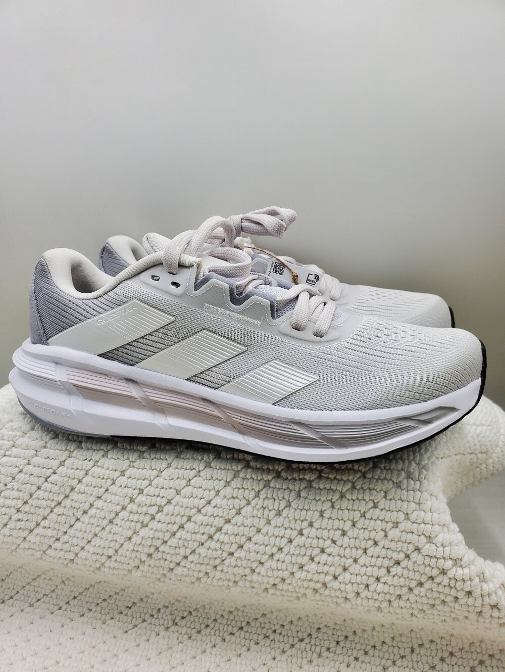 Adidas Women's Cloudfoam Running Sneakers - Light Gray